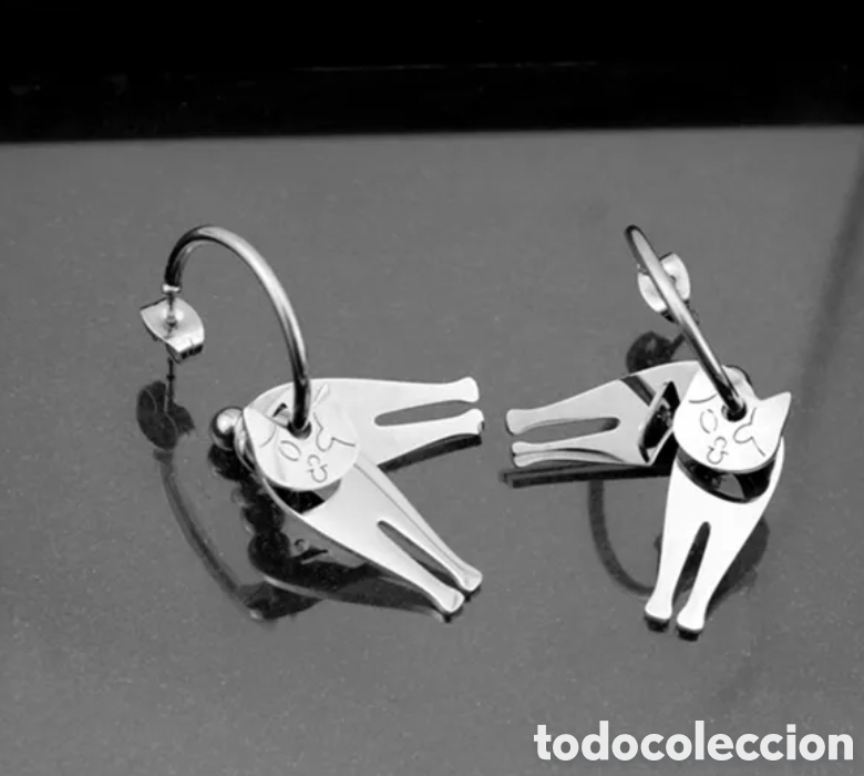 Joyeria: Pendientes Gatos Acero inoxidable ENV&Iacute;O GRATIS!! - Foto 3