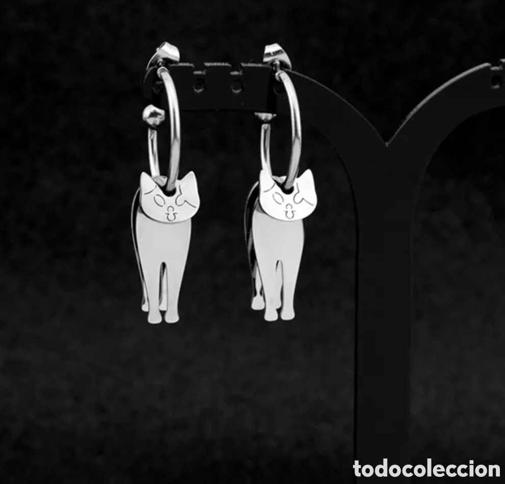 Joyeria: Pendientes Gatos Acero inoxidable ENV&Iacute;O GRATIS!! - Foto 1