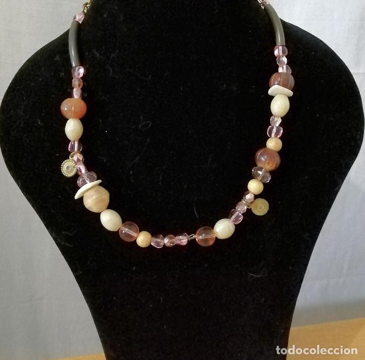 Joyeria: COLLAR CORTO CON CADENA Y CUENTAS DE DIFERENTES FORMAS. - Foto 7