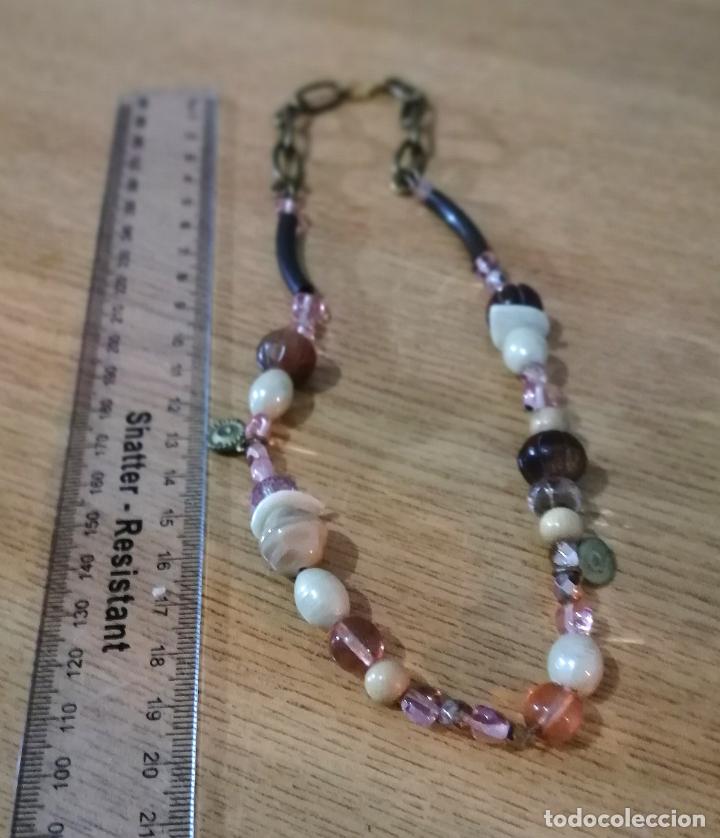 Joyeria: COLLAR CORTO CON CADENA Y CUENTAS DE DIFERENTES FORMAS. - Foto 8