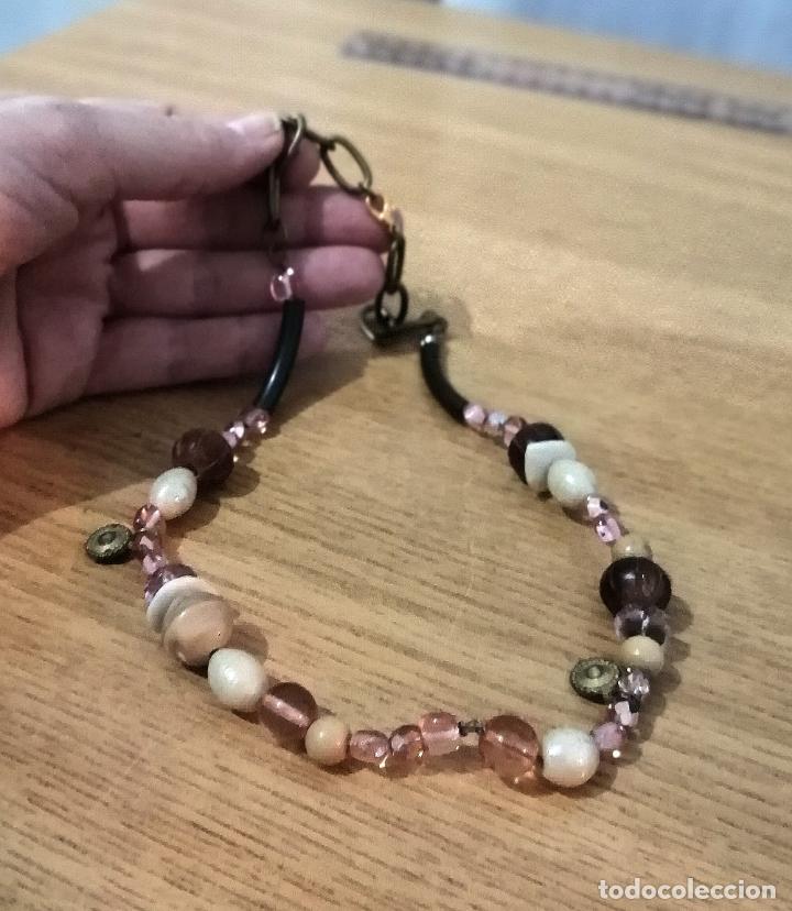 Joyeria: COLLAR CORTO CON CADENA Y CUENTAS DE DIFERENTES FORMAS. - Foto 9