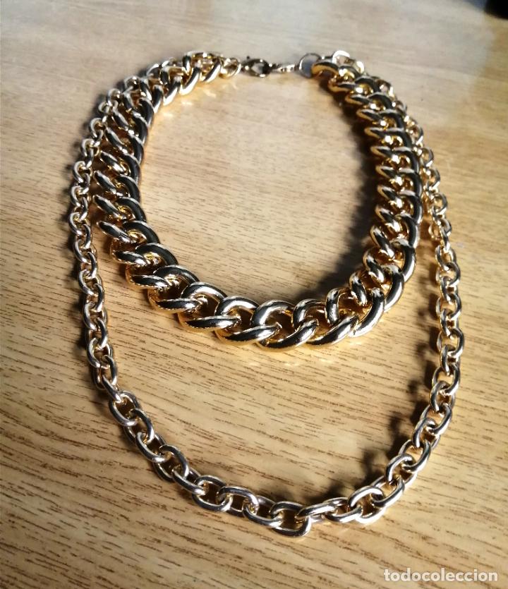 Joyeria: COLLAR MET&Aacute;LICO, DORADO. CADENAS. - Foto 4