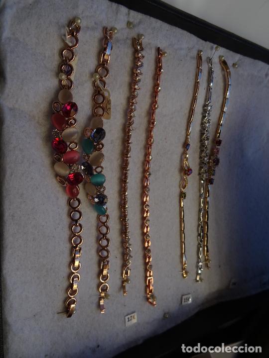 Joyeria: LOTE DE PULSERAS, PENDIENTES Y COLLARES PIEDRAS TIPO SWAROWSKY - IDEAL MERCADILLO - Foto 2