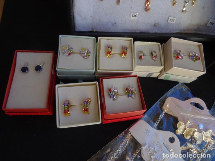 Joyeria: LOTE DE PULSERAS, PENDIENTES Y COLLARES PIEDRAS TIPO SWAROWSKY - IDEAL MERCADILLO - Foto 5