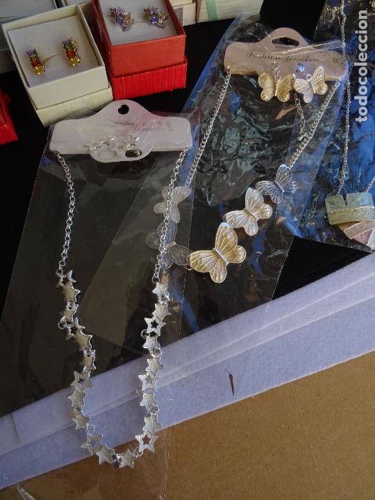 Joyeria: LOTE DE PULSERAS, PENDIENTES Y COLLARES PIEDRAS TIPO SWAROWSKY - IDEAL MERCADILLO - Foto 8
