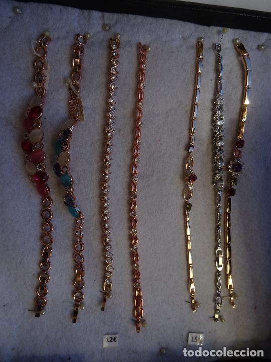 Joyeria: LOTE DE PULSERAS, PENDIENTES Y COLLARES PIEDRAS TIPO SWAROWSKY - IDEAL MERCADILLO - Foto 12