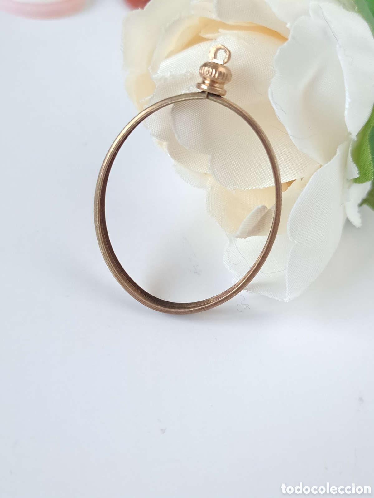 Joaillerie: ⌛Colgante y base para cabujones 40x30mm con cierre, cabochon ring setting with top closure