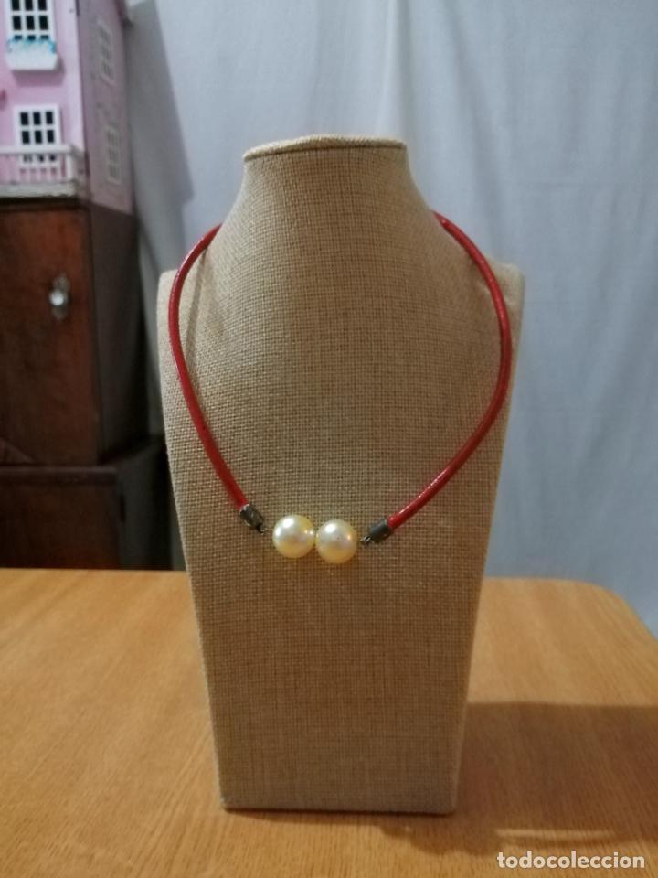 Joyeria: COLLAR CORTO, PERLAS CON CORD&Oacute;N. - Foto 7