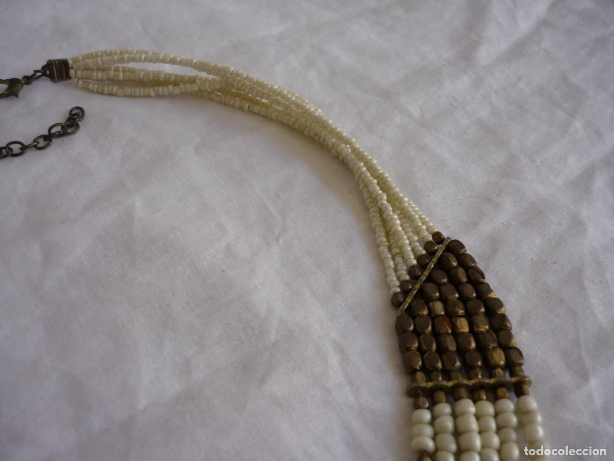 Joyeria: Collar &eacute;tnico de cuentas de vidrio y lat&oacute;n - Foto 5