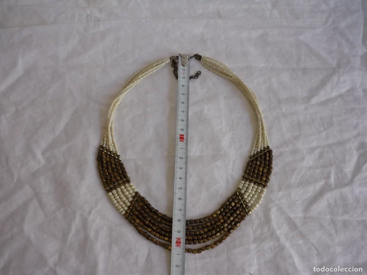 Joyeria: Collar &eacute;tnico de cuentas de vidrio y lat&oacute;n - Foto 8
