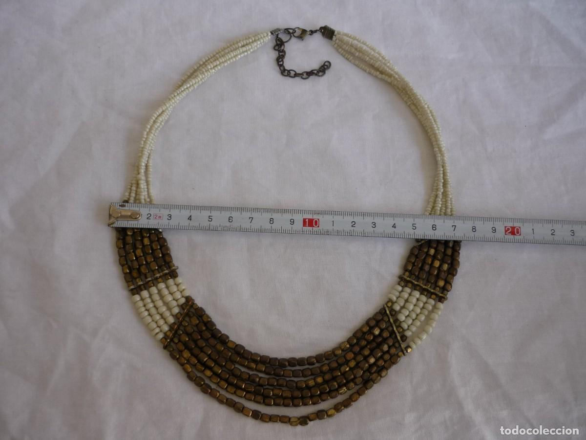 Joyeria: Collar &eacute;tnico de cuentas de vidrio y lat&oacute;n - Foto 9