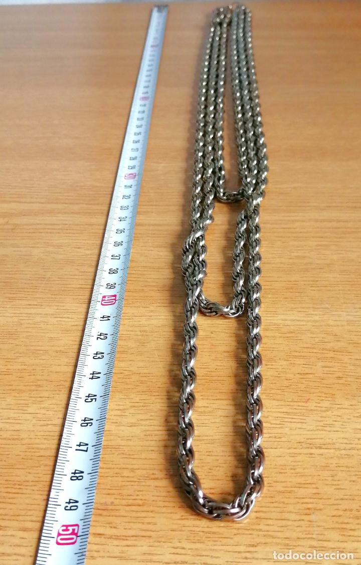 Joyeria: COLLAR PLATEADO TRES CADENAS. - Foto 2