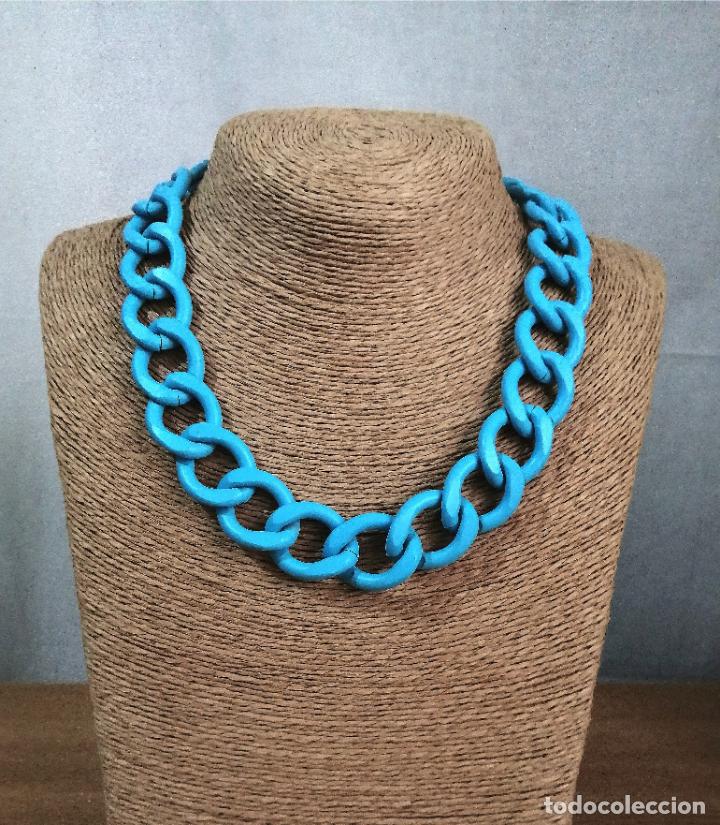 Joyeria: COLLAR CORTO DE CADENA AZUL - Foto 3