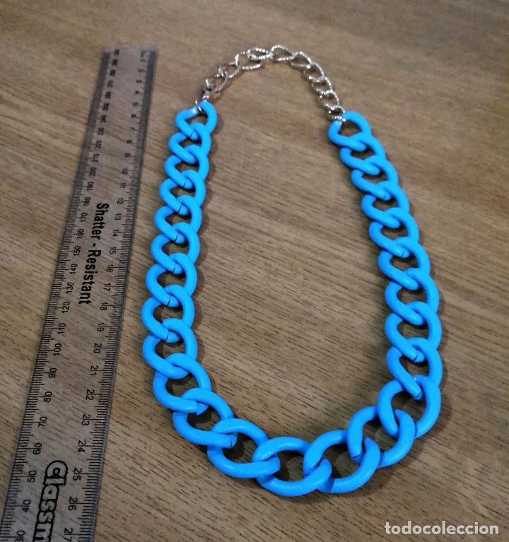 Joyeria: COLLAR CORTO DE CADENA AZUL - Foto 4