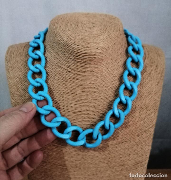 Joyeria: COLLAR CORTO DE CADENA AZUL - Foto 1