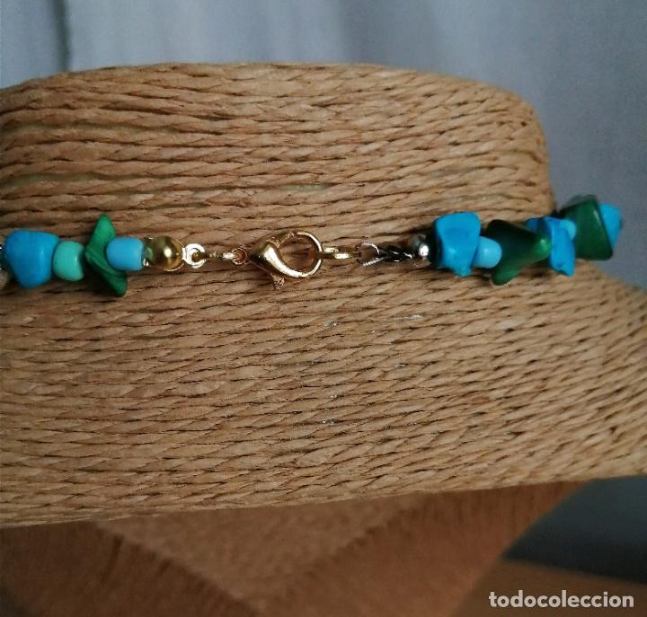 Joyeria: COLLAR CON CUENTAS DE CRISTAL Y TURQUESA SIMIL. - Foto 5