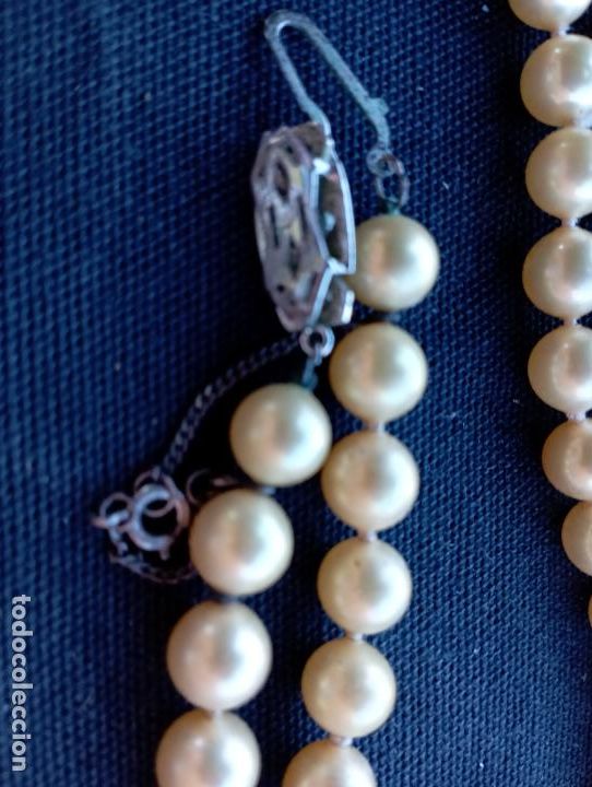 Joyeria: JOYA COLLAR PERLAS BLANCAS MALLORCA ISLAS BALEARES. - Foto 2