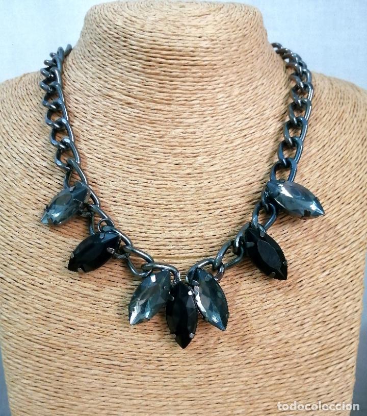 Joyeria: COLLAR NEGRO CON PEDRER&Iacute;A. - Foto 1