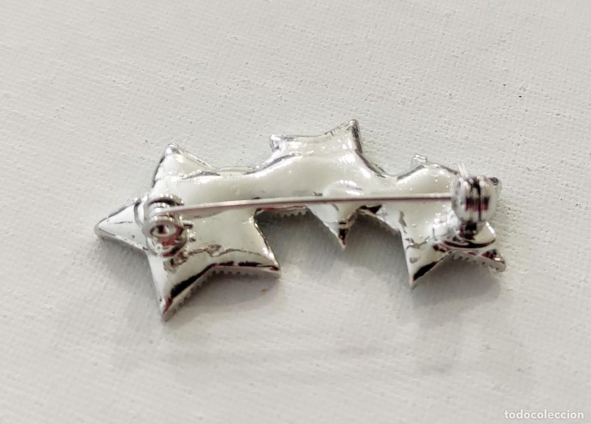 Joyeria: BROCHE DE TRES ESTRELLAS CON CRISTALES. - Foto 2