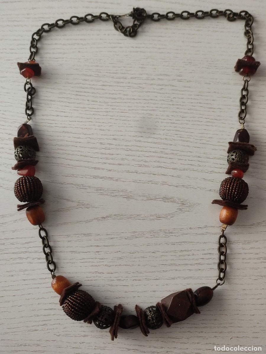 Joaillerie: COLLAR CON ABALORIOS &middot; CADENA MET&Aacute;LICA (38 cm.) &middot; PESO DEL ENV&Iacute;O: M&Aacute;S DE 100 GRAMOS