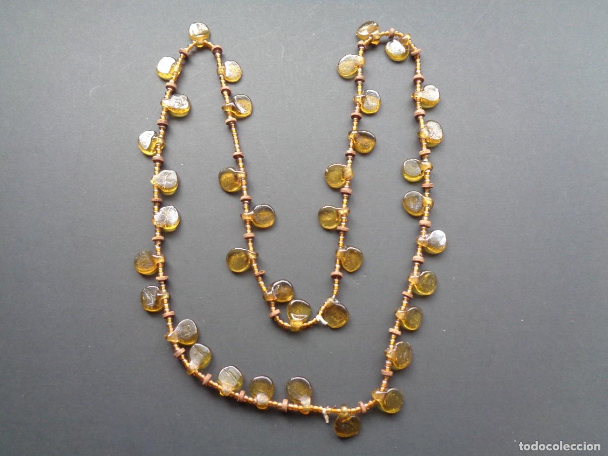 Gioielleria: ANTIGUO COLLAR DE CRISTALES AMARILLOS