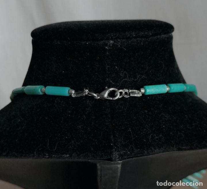 Joyeria: COLLAR CUENTAS TURQUESAS SIMIL. - Foto 3
