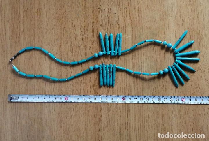 Joyeria: COLLAR CUENTAS TURQUESAS SIMIL. - Foto 4