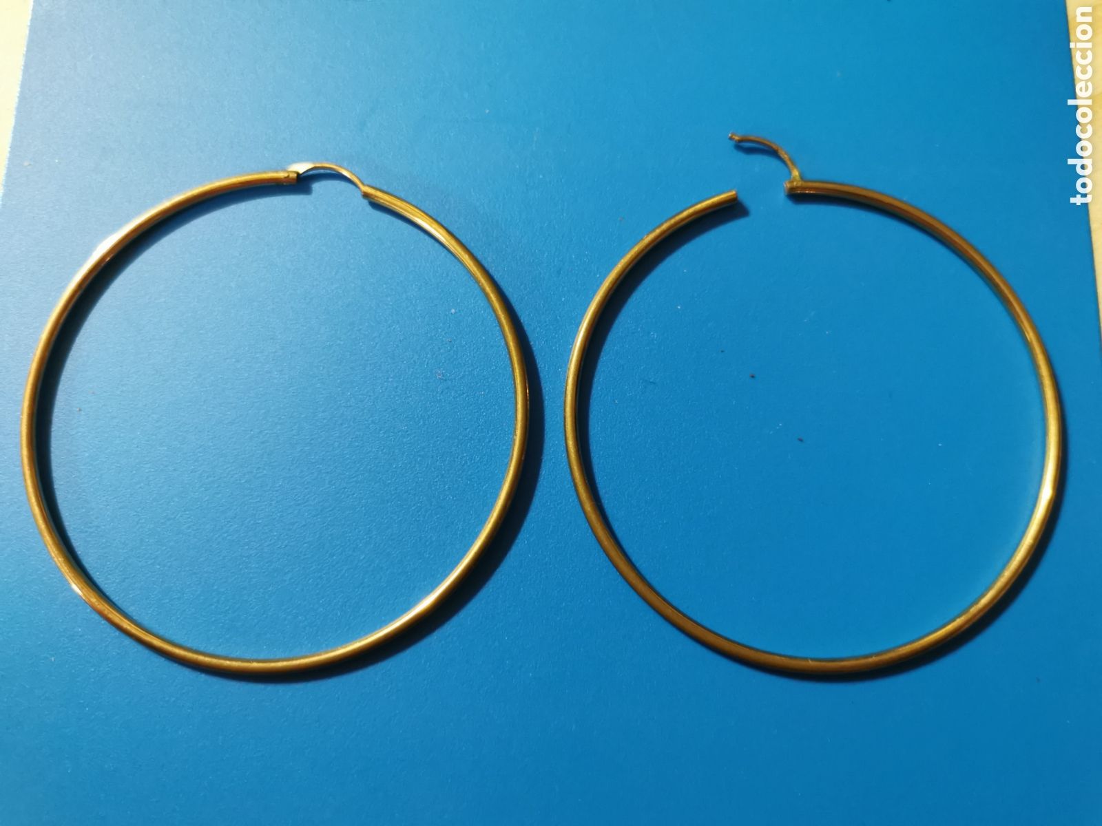 Joyeria: PENDIENTES AROS DORADOS GRANDES - Foto 1
