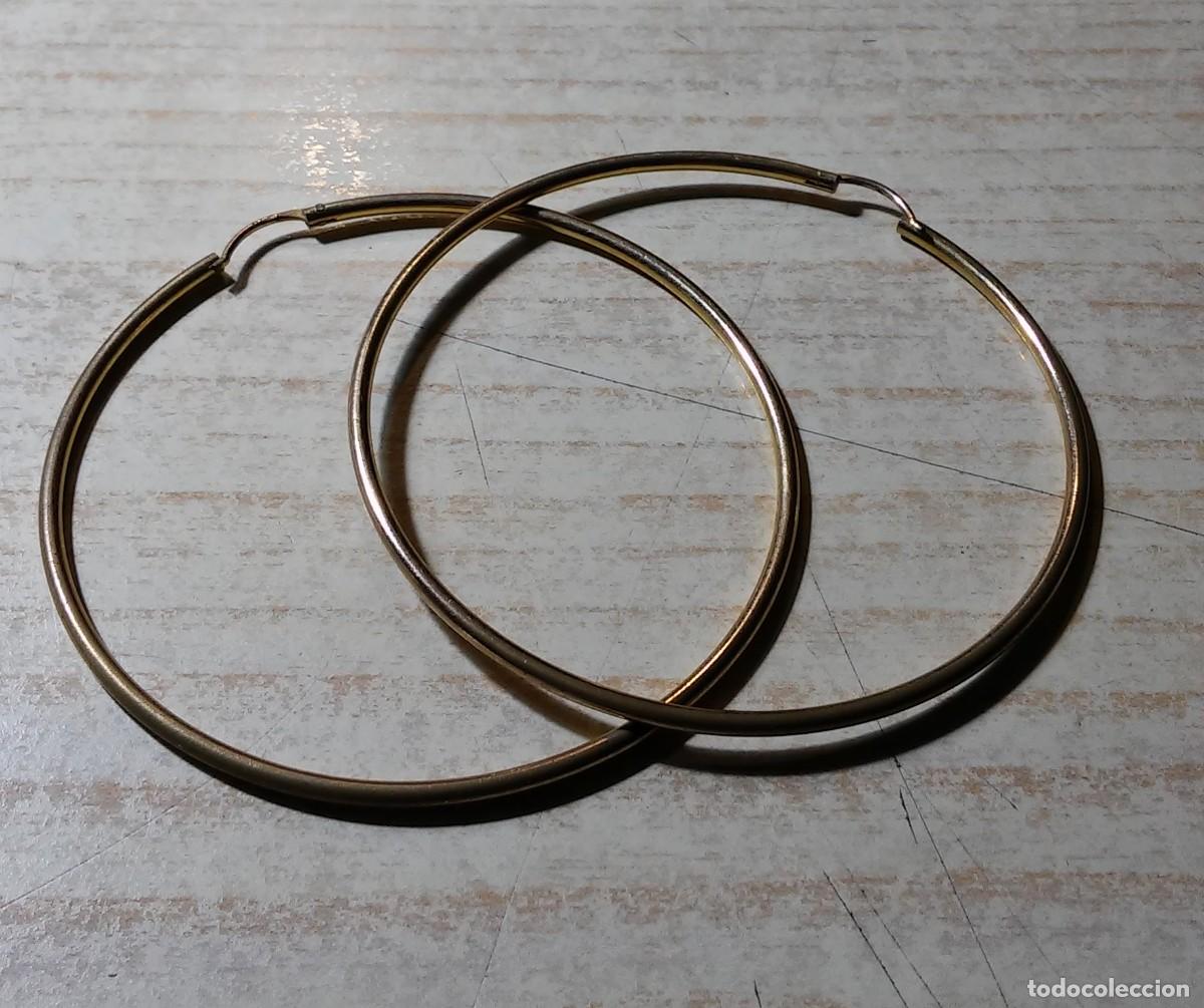 Joyeria: PENDIENTES AROS DORADOS GRANDES - Foto 2