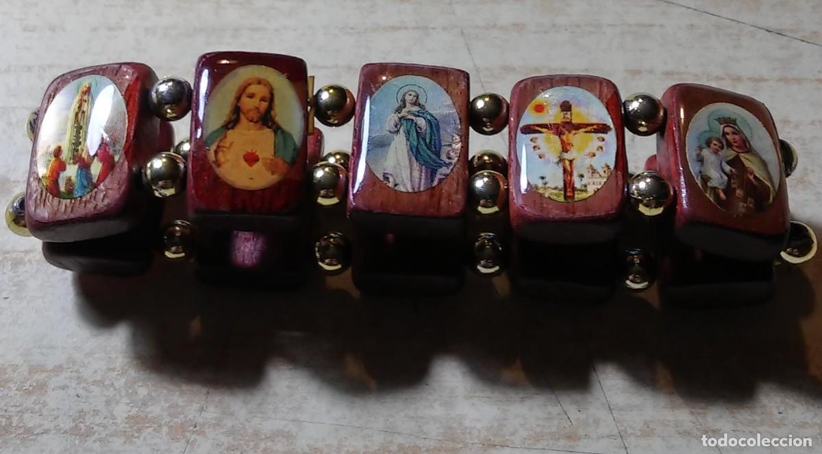 Joyeria: PULSERA MADERA CON IMAGENES RELIGIOSAS - Foto 2