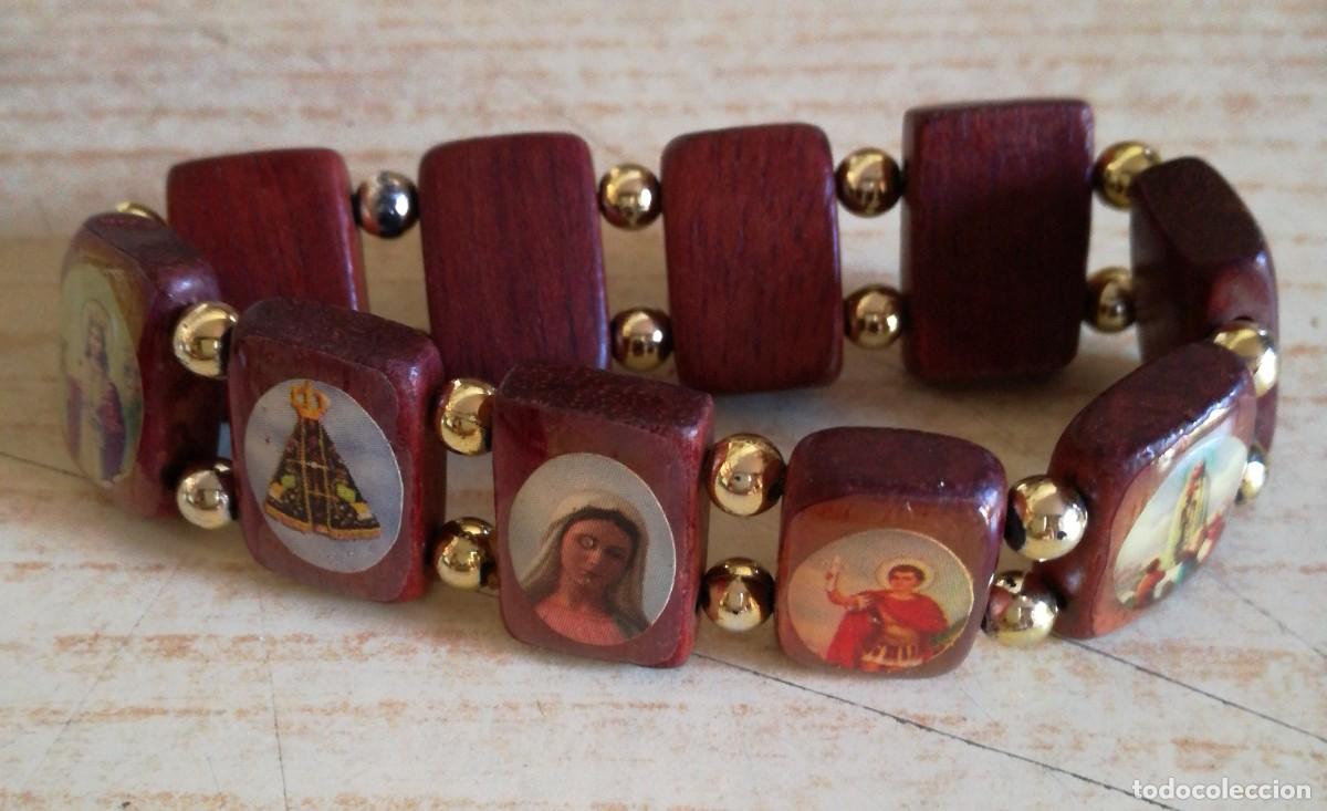 Joyeria: PULSERA MADERA CON IMAGENES RELIGIOSAS - Foto 3