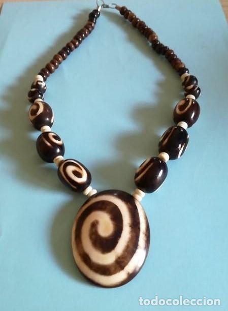 Joyeria: COLLAR ETNICO AFRICANO CON GRAN PIEZA CENTRAL - Foto 1