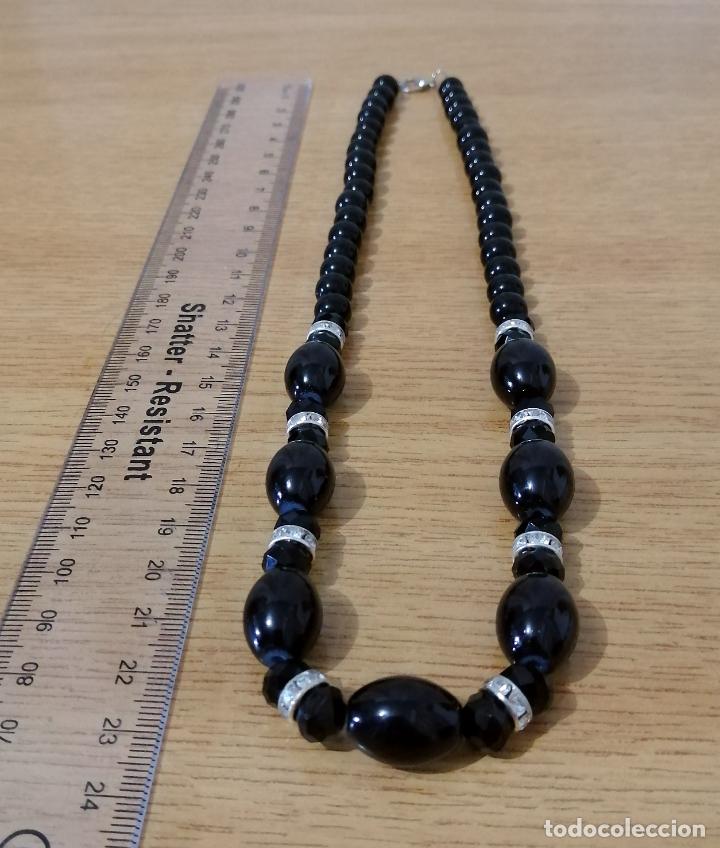 Joyeria: COLLAR, CUENTAS NEGRAS DE CRISTAL. - Foto 2