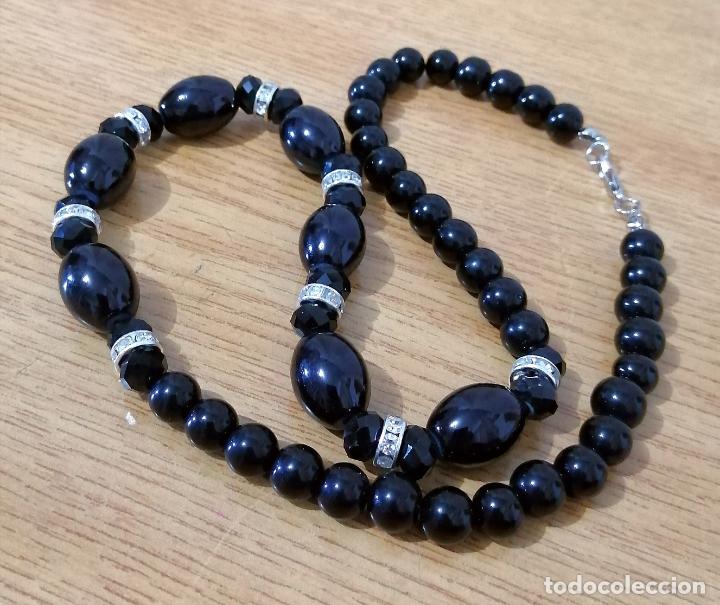 Joyeria: COLLAR, CUENTAS NEGRAS DE CRISTAL. - Foto 4