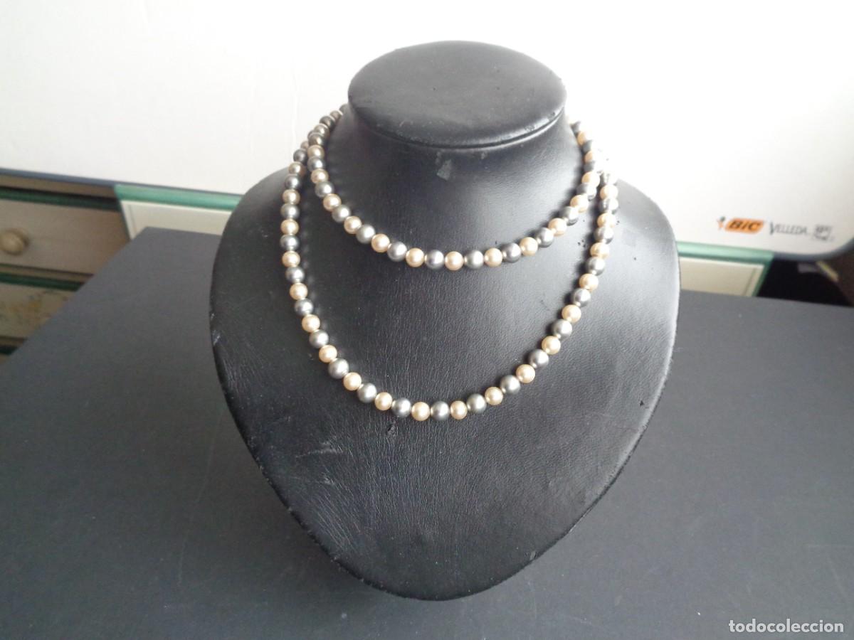 Joaillerie: COLLAR DE PERLAS DE FANTASIA EN DOS COLORES