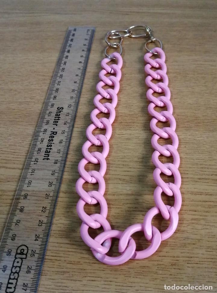 Joyeria: COLLAR METALICO, LACADO ROSA. - Foto 2