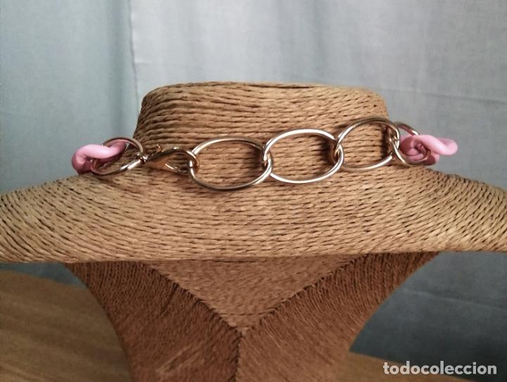 Joyeria: COLLAR METALICO, LACADO ROSA. - Foto 3