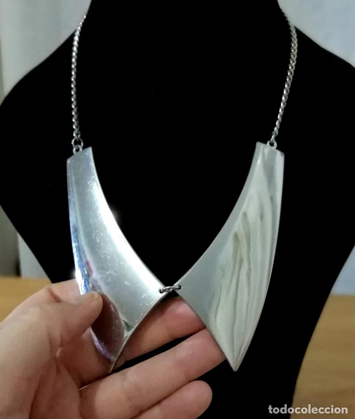 Joyeria: COLLAR METALICO PLATEADO. - Foto 5