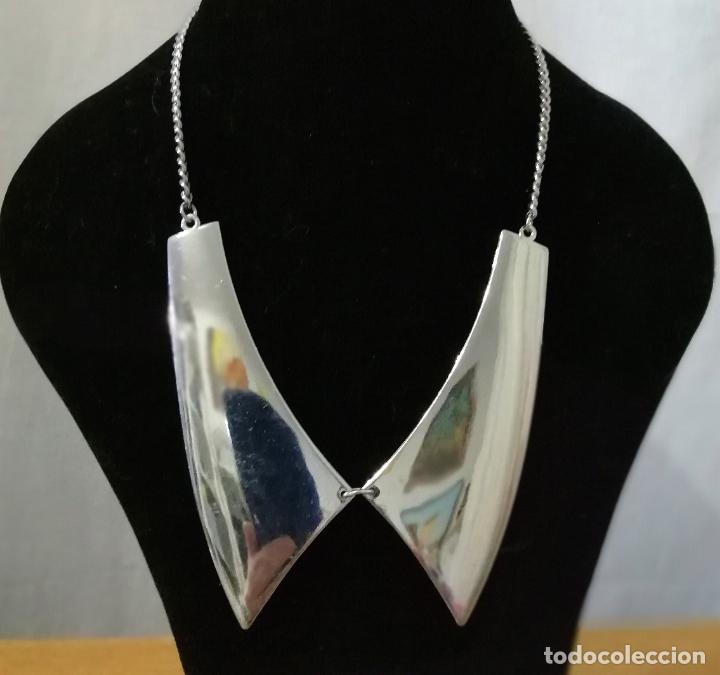 Joyeria: COLLAR METALICO PLATEADO. - Foto 1