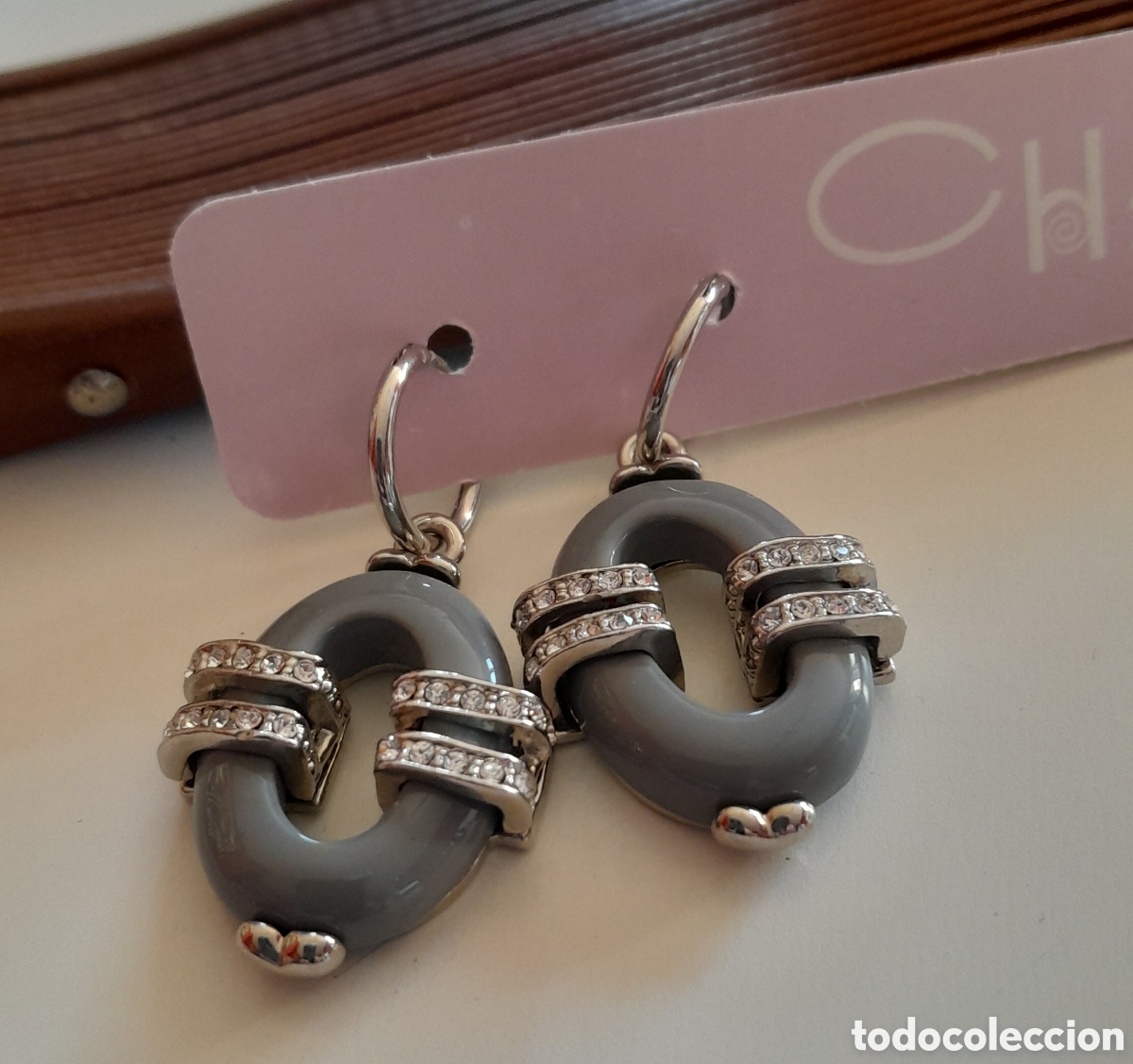 Joyeria: Pendientes. Circonios. Estilo chanel - Foto 4