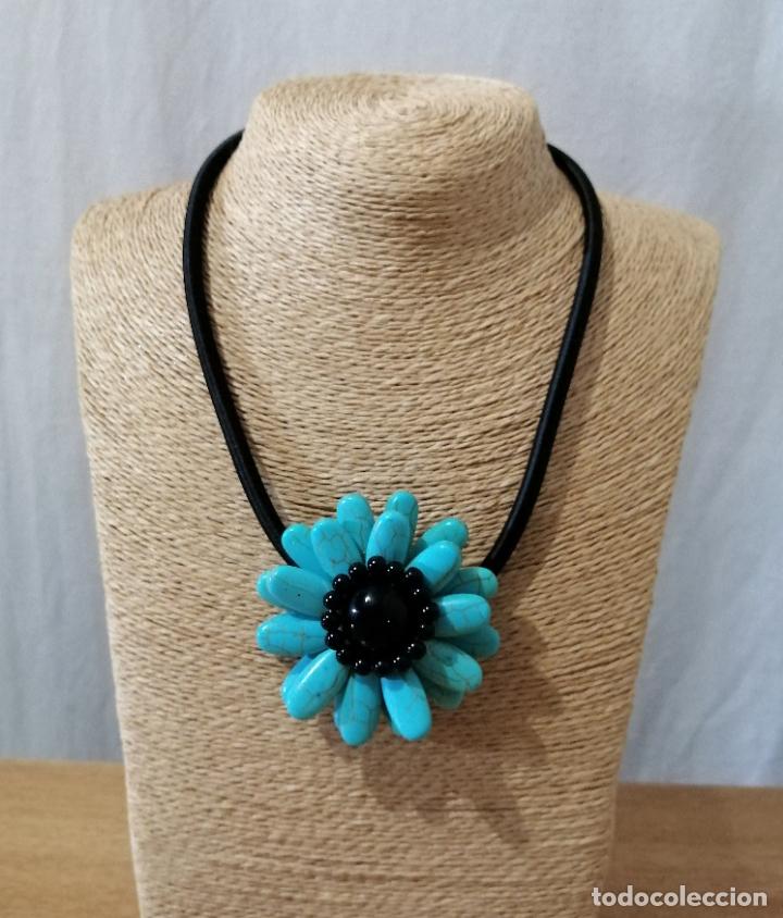 Joyeria: TURQUESAS, COLLAR CON FLOR. - Foto 5
