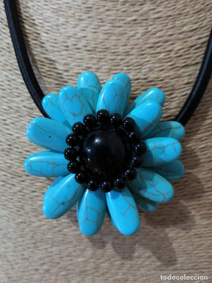 Joyeria: TURQUESAS, COLLAR CON FLOR. - Foto 6