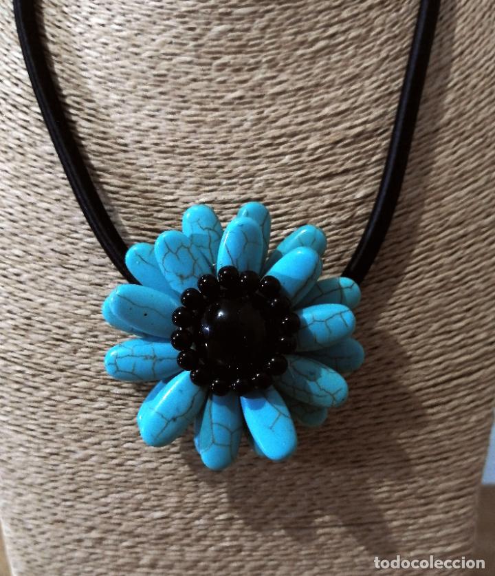 Joyeria: TURQUESAS, COLLAR CON FLOR. - Foto 7