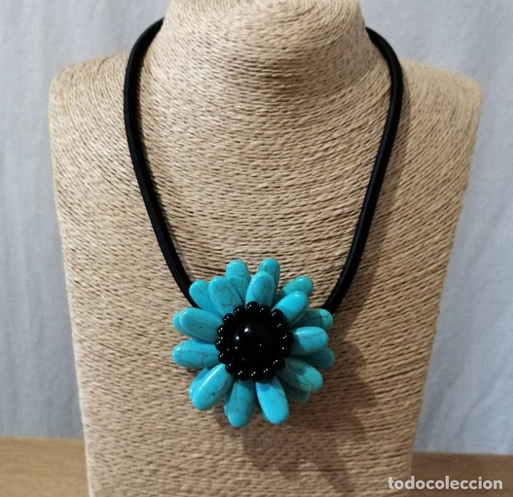 Joyeria: TURQUESAS, COLLAR CON FLOR. - Foto 8