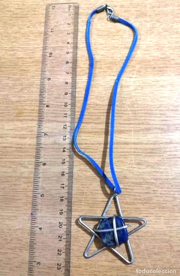Joyeria: COLGANTE CON LAPISL&Aacute;ZULI, FORMA DE ESTRELLA. - Foto 2
