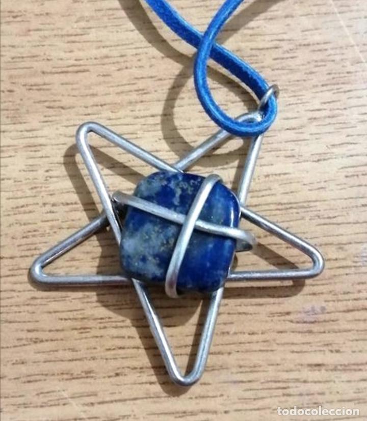 Joyeria: COLGANTE CON LAPISL&Aacute;ZULI, FORMA DE ESTRELLA. - Foto 3