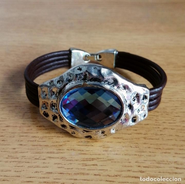 Joyeria: PULSERA PLATEADA, CON CRISTAL AZUL. - Foto 5