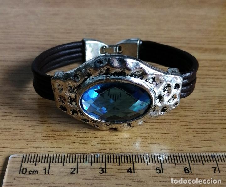 Joyeria: PULSERA PLATEADA, CON CRISTAL AZUL. - Foto 6