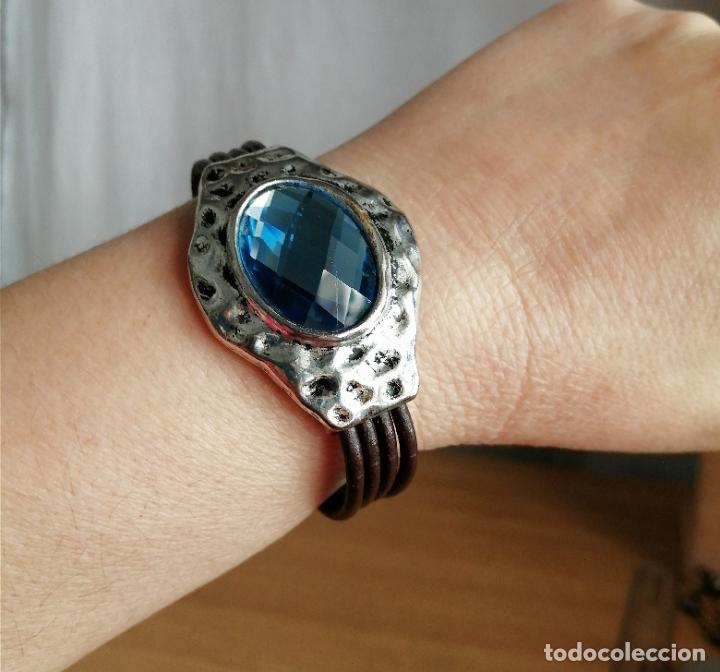 Joyeria: PULSERA PLATEADA, CON CRISTAL AZUL. - Foto 8