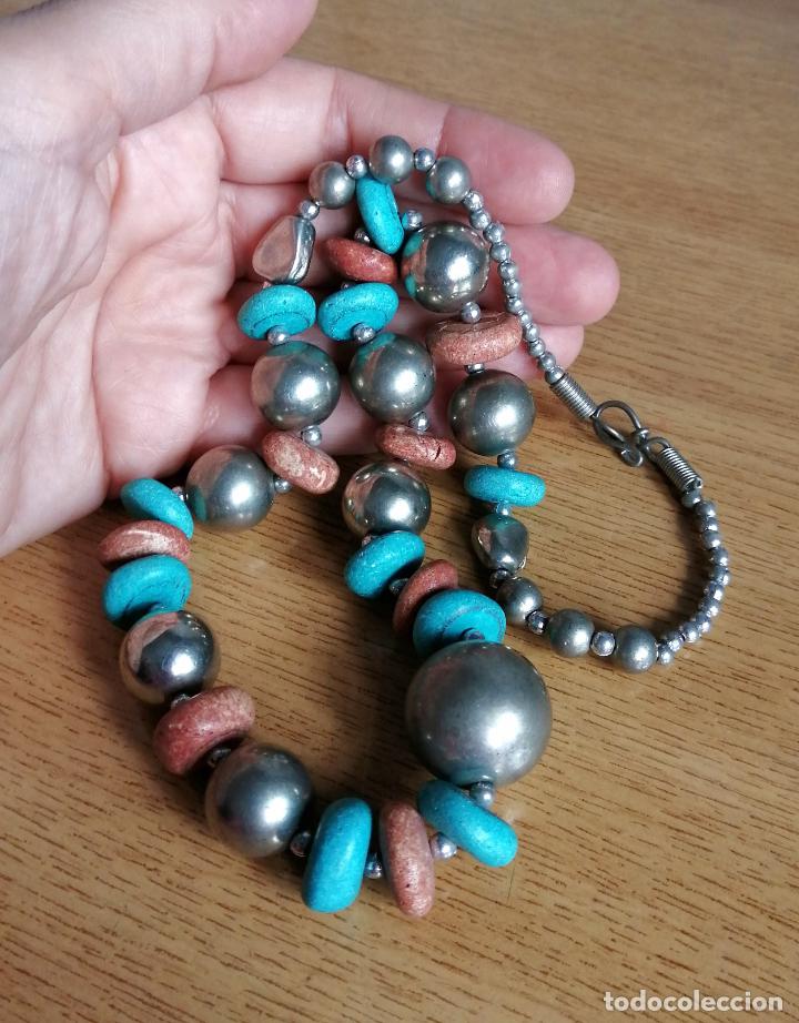 Joyeria: COLLAR CUENTAS TURQUESAS, Y PLATEADAS - Foto 7